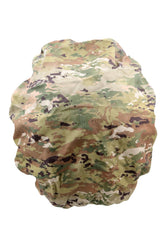 McGuire Gear waterproof rucksack cover on an 80L pack protects gear from rain.