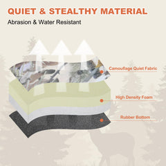 MDSTOP waterproof hunting seat cushion keeps you dry in light rain or snow