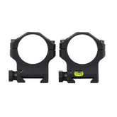 MDT Elite 34mm High Black scope rings side view showing rugged field readiness
