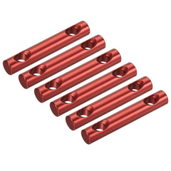MECCANIXITY tent rope adjusters red 60mm two-hole tensioners for secure setup.