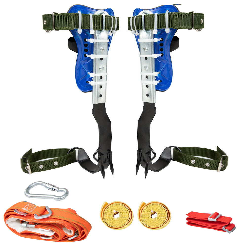 Medduw upgraded tree climber with adjustable steel plate for customizable safety.