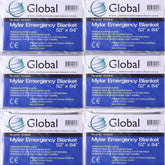 Medical Sales Supply emergency mylar blanket with reflective surface for outdoor rescue signaling.