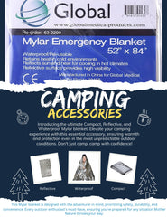 Medical Sales Supply survival space blanket reflects light to aid signaling during emergencies.