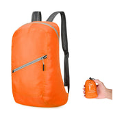 MEELYHOME foldable backpack folded compactly for easy packing.