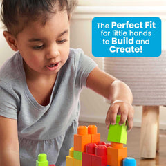 Mega Bloks Let's Build! Toddler-friendly design for mess-free, collaborative play.