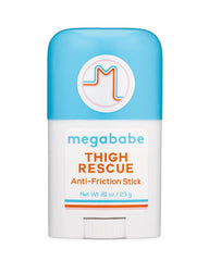 Megababe Thigh Rescue Mini stick for quick chafe protection on the go.