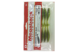 Megabass Hazedong Shad 3in Green Pumpkin C paddle tail enhances bass action