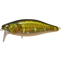 Megabass I-Jack GG bass lure, front view, wakebait action for windy waters.