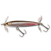Megabass Level Swimmer SP-C Bloody Wakasagi front view enables deep-range casting and accurate targeting