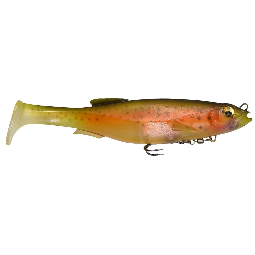 Megabass MagDraft 8in side view highlighting lifelike swimming and natural profile.