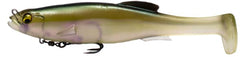 Megabass Magdraft Borealis Shad 6in with 3-D eyes, lifelike realism that attracts bass.