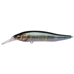 Megabass Megabus X-NANAHAN front view highlights tight silhouette and long-casting potential.