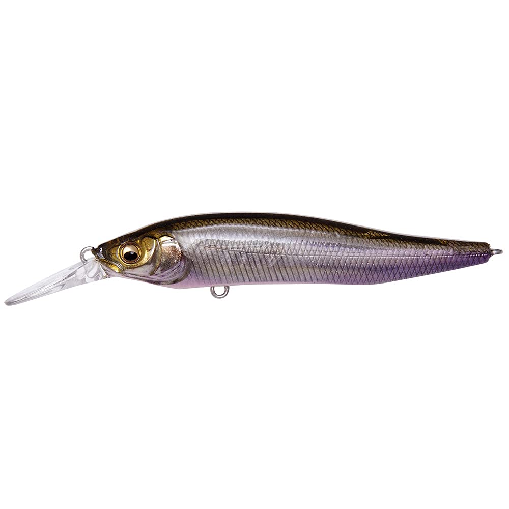 Megabass Megabus X-NANAHAN FA Ghost Wakasagi front view highlights long-cast potential