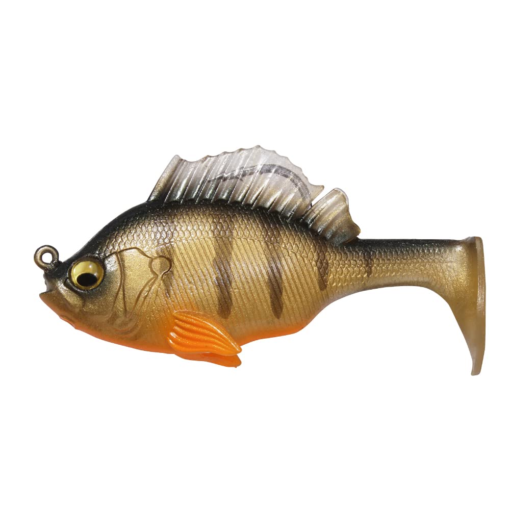 Megabass Sleeper Gill 3.2 inch swimbait with perch pattern for lifelike motion