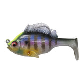 Megabass Sleeper Gill 3.2-inch swimbait gliding over weed beds for bass