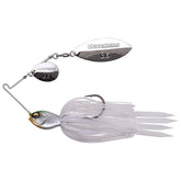 Megabass SV-3 half-ounce SR Pearl Shad spinnerbait, front view