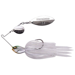 Megabass SV-3 half-ounce SR Pearl Shad spinnerbait, front view