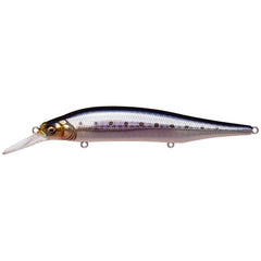 Megabass X-80 MAGNUM+1 lure, 4.5 inch profile, enables accurate casts and enticing salt bass targeting.