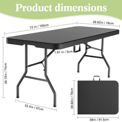 MEI&CO 6ft table with side lock demonstrates secure locking mechanism for safety.
