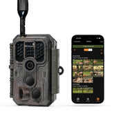 Meidase S950 front view in wooded setting for wildlife monitoring.