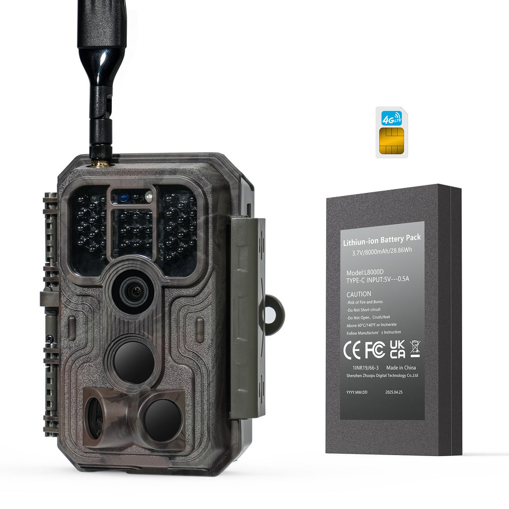 Meidase S950P battery 8000mAh powers long monitoring sessions in remote locations.