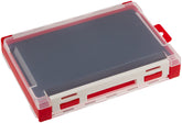 Meiho 3010W-1 front view compact red tackle box for on-the-go storage.