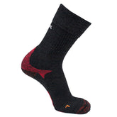 Meindl MT7 Merino sock close-up highlighting two-layer weave for warmth and moisture control.