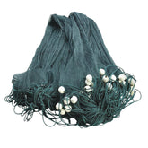 Mejuv fishing net 6.5x33ft unfolded for easy coastal casting.