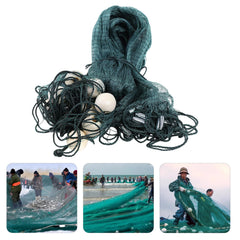 Mejuv fishing net enlarged floats improve buoyancy on water.