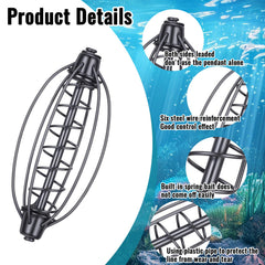 Package of 12 fishing feeders for carp and bream