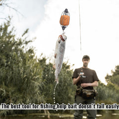 Carp fishing bait cage constructed from high-carbon steel