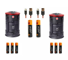 Member Mark 200-lumen lanterns in a 2-pack, ready for outdoor use.