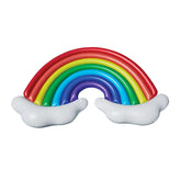 Member's Mark rainbow float for two, ideal for tandem pool fun and relaxation.