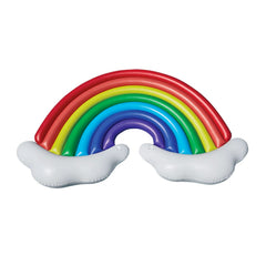 Member's Mark rainbow float for two, ideal for tandem pool fun and relaxation.