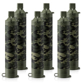 Membrane Solutions personal water filter camo straw for quick hydration on outdoor trips