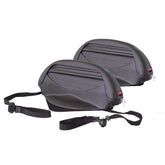 MENABO Aconcagua magnetic ski carrier mounted on roof rack for secure transport.