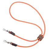 Mendota Pet Lanyard with orange whistle lanyard for 25-inch double setup, field-ready.