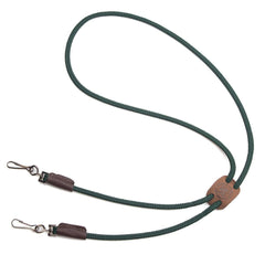 Mendota lanyard with whistle on neck in orange for reliable field training.