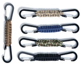 MENG ZHI AO paracord carabiner hook bottle hanger for camping and travel.
