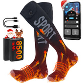 MENOLY 2026 heated socks front view showing full-foot warmth