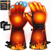 Meoneo heated gloves front view—snug fit and reliable warmth for winter outings.