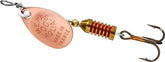 Mepps Aglia Ultra Lite Spinner copper front view for precise casting with light tackle