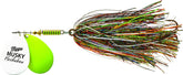 Mepps MFD7T WLD double-blade musky lure with flashabou for strong strikes