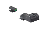 Meprolight Hyper-Bright front sight with green tritium for fast daytime target acquisition.