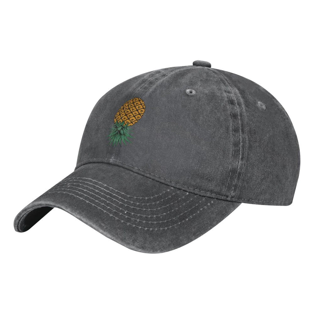 Merahans upside-down-pineapple cap front view with vintage casual style.