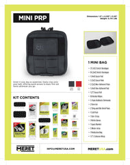 Inside view of MERET PRP Mini kit contents for fast use.