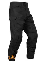 MERJAZ men's fleece-lined tactical pants front view for warm outdoor comfort