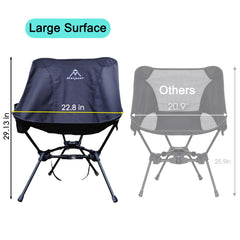 Merjeson portable chair packed in carry bag demonstrating ultralight portability