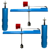 Mermaid Gear Firehouse tip-up folded-ice-setup shows portable, space-saving design