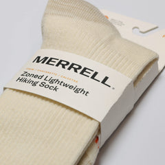 Merrell sock with arch-band support to reduce fatigue on long hikes
